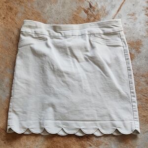 Croft & Barrow Effortless Stretch Scalloped Hem Skort